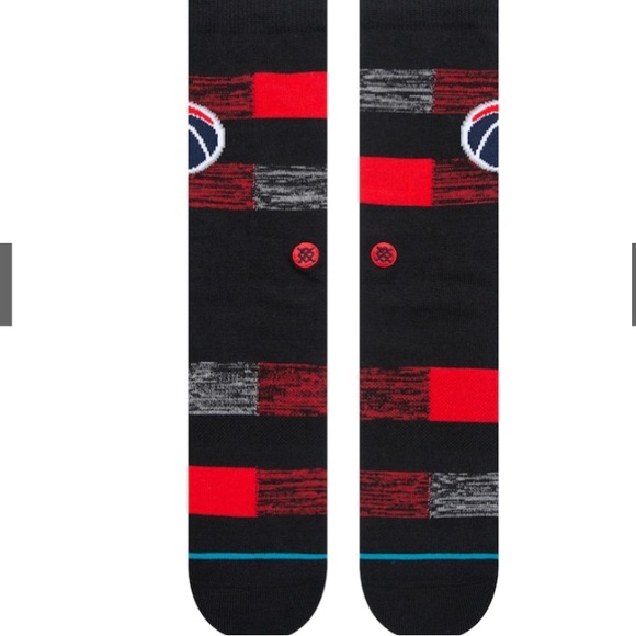 STANCE MEN’S WASHINGTON WIZARDS CRYPTIC CREW NBA SOCKS SIZE LARGE IN BLACK NWT - Picture 2 of 6